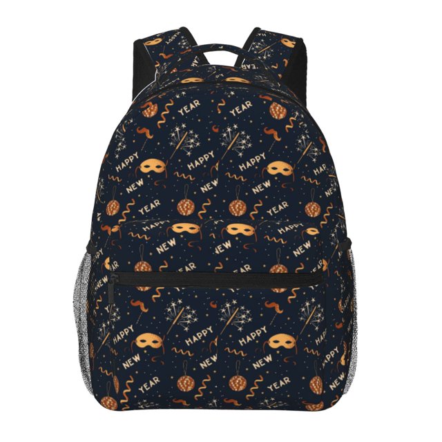 Balery New Year Mochila Escolar Impresa, Mochila Ligera para Viajes Casual, Mochila Duradera y Cómoda Multifuncional, Mochila para Laptop-One Size