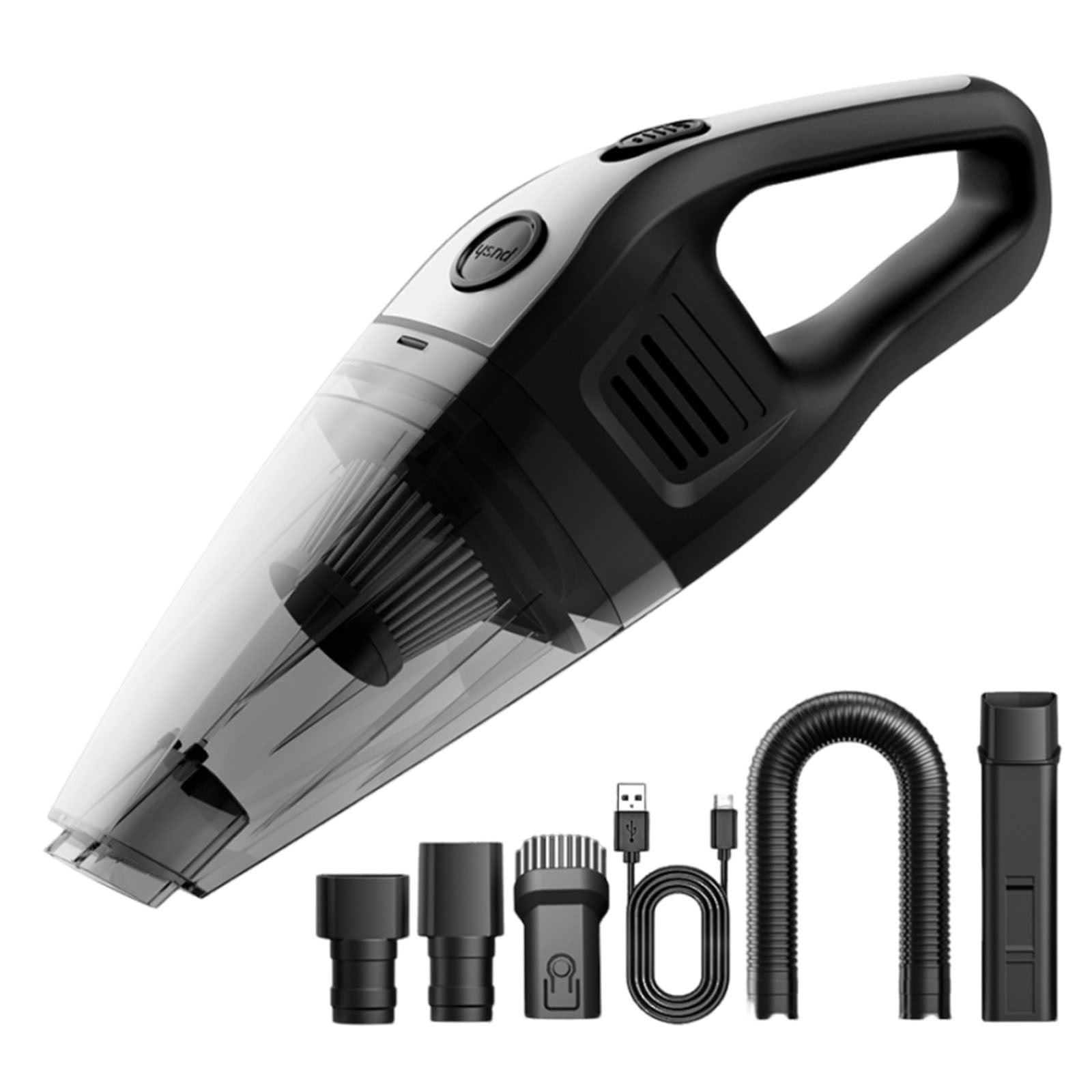 HOARBOEG Handheld Vacuum Cordless, 6000PA Powerful Suction Rechargeable Vacuum Cleaner for Car and Home, Portable Lightweight, 2000mAh Battery for Quick Cleanup of Pet Hair, Dust, Debris