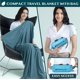 thumbnail image 2 of Manta de viaje PAVILIA Airplane Compact con bolsa de 65 x 40 cm, azul turquesa, 2 of 9