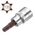 thumbnail image 3 of Uxcell 2Pcs 3/8-Inch Drive T35 Torx Bit Socket, S2 Steel, 3 of 6