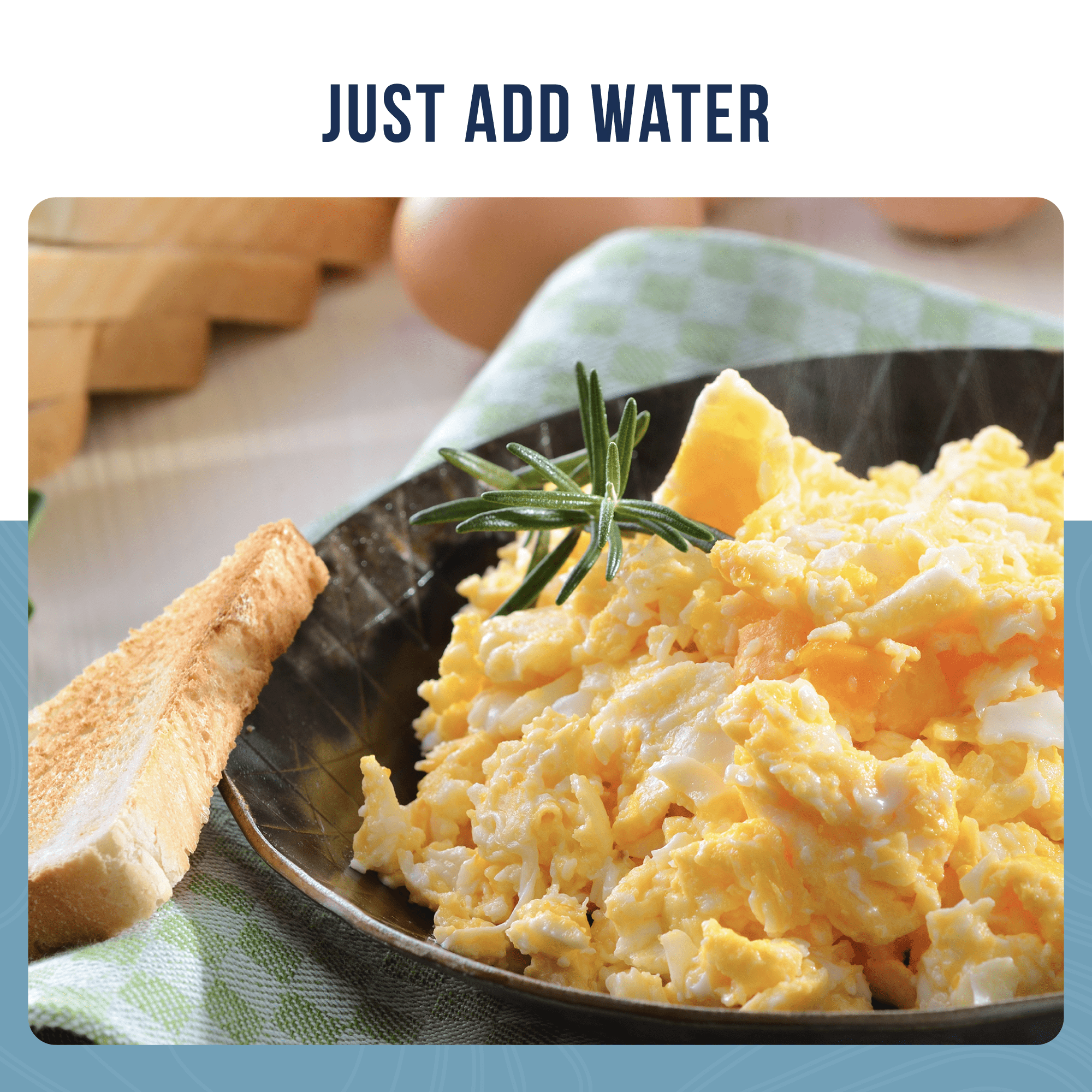 Pasteurized Dried Scrambled Egg Mix Emergency Food Supply, 57 Servings, 10 Year Shelf Life, 7g Protein per Serving - Dry Whole Egg Powder Blend, Ingredient for Baking and Cooking