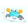 thumbnail image 5 of Baby bath water toy, Crawling Crab Baby Toy, Upgraded Tummy Time Gifts for Newborn Babies 3-6 6-12 Month, Light-Up Walking Dancing Moving Crab with Music & Obstacle Avoidance, Rechargeable (green), 5 of 5