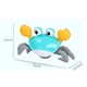 thumbnail image 5 of Baby bath water toy, Crawling Crab Baby Toy, Upgraded Tummy Time Gifts for Newborn Babies 3-6 6-12 Month, Light-Up Walking Dancing Moving Crab with Music & Obstacle Avoidance, Rechargeable (green), 5 of 5