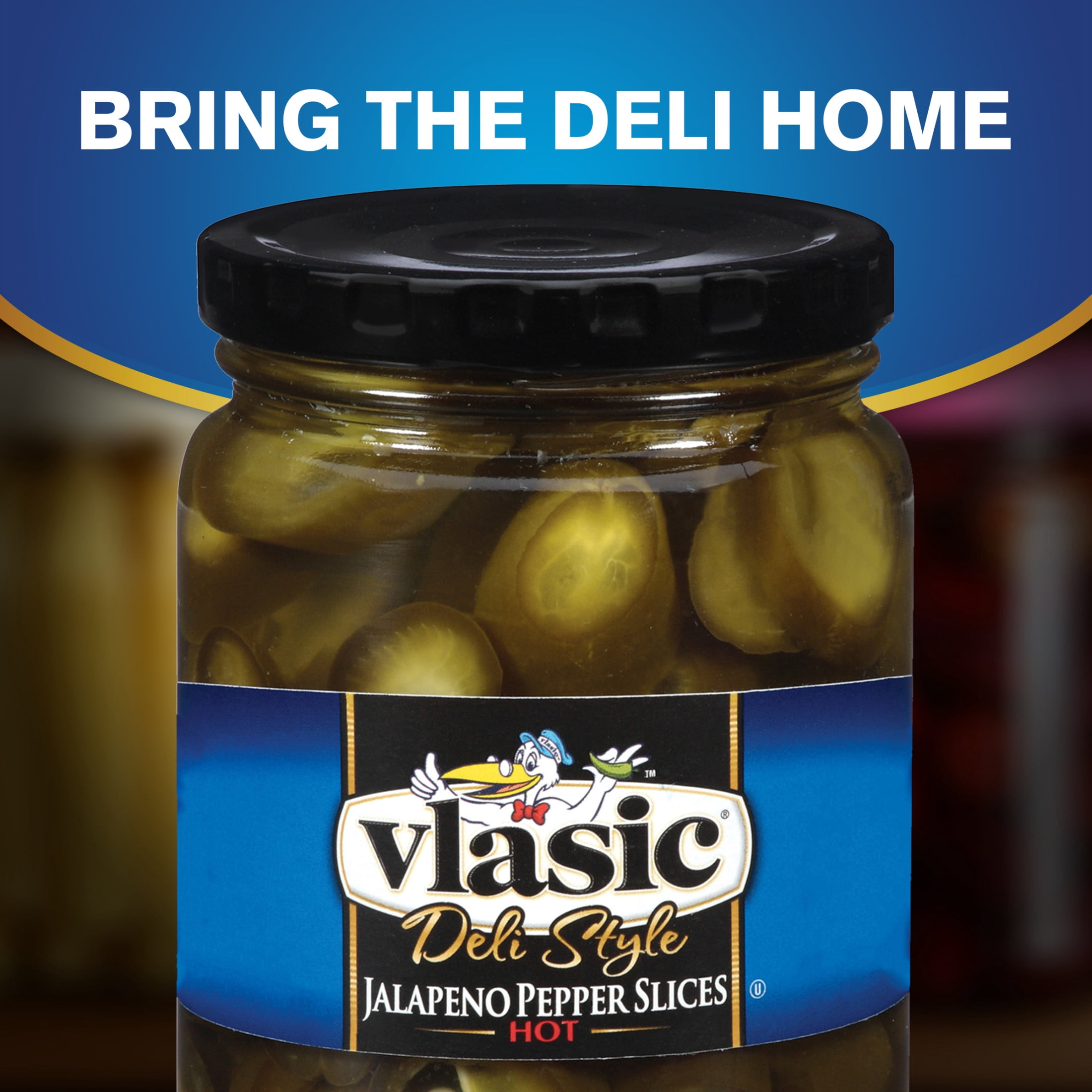 (3 pack) Vlasic Hot Jalapeno Pepper Slices, Keto Friendly, 12 fl. oz.
