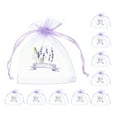 thumbnail image 3 of 10 bolsitas vacías con cordón de organza para lavanda, especias y hierbas, para recuerdo de boda, 3 of 7