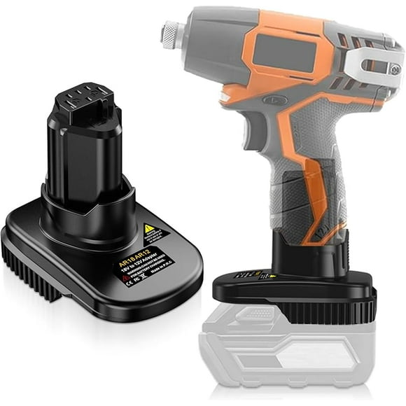 for Ridgid 18v to 12v Battery Adapter, for Rid GID 18V L1815R B1820R L1830R Battery Convert to for Ridgid 12V Power Tools (Adapter Only)