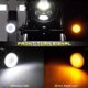 thumbnail image 4 of 4PCS Smoked Front Turn Signals LED Lights Panel Motorcycle 1157 Insert Kit for Dyna Road Street Glid, 4 of 5