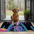 thumbnail image 4 of Shiartex Skeleton Mushroom Rainbow Low-Profile Floor Mats, Front Door Mat for Home Entrance Outside Entry, UV Resistant Felt Square Mat 19.68*39.37 in, 4 of 6