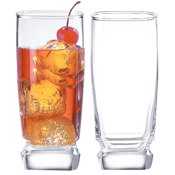 Juego de 6 Vasos Largo de Vidrio 11 Oz Cristar Van Goh