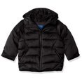 thumbnail image 1 of Boys' Little Iridescent Puffer Jacket, Black, 6, 1 of 2