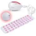 thumbnail image 1 of SereneLife Tapis de Bain Moussant - Spa Portable avec Intensité Réglable, Oreiller Étanche à Lumière DEL et Télécommande pour une Détente Ultime (Rose), 1 of 5