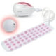 thumbnail image 1 of Alfombra de baño con burbujas SereneLife, portátil, spa, con LED, color rosa claro, 1 of 7