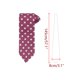 thumbnail image 2 of Conjuntos de corbatas para hombres INSPIRE CHIC, corbatas de lunares con pañuelo a juego para bodas y negocios en fucsia, 2 of 5