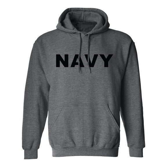 NAVY Adult Hooded Sweatshirt