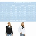 thumbnail image 5 of Women's Bow Tie Shirts Flounce Peter Pan Collar Long Sleeve Button Down Blouses OL Casual Work Tops, White B S-XXL, 5 of 6
