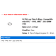 thumbnail image 2 of Oil Pick-up Tube O-Ring - Compatible with 1993 - 1995, 1997 - 2001 BMW 740i 1994 1998 1999 2000, 2 of 2