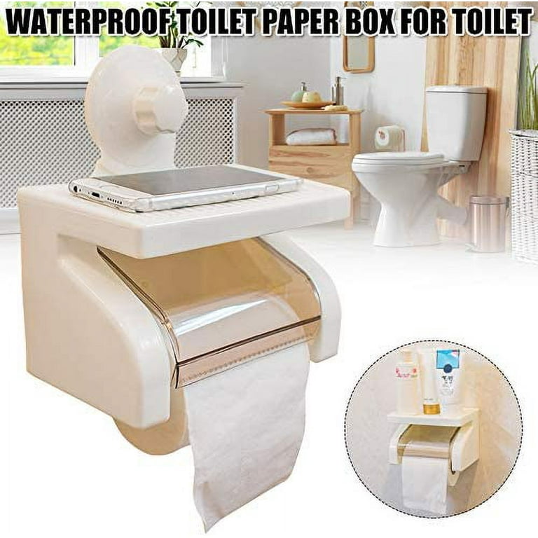 1Pc Suction Cup Rack Kitchen Bathroom Storage Waterproof Moisture Proof Paper  Towel Hanger Accessories Wall Paper