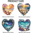 thumbnail image 2 of 4 Pcs Ocean Theme Iron on Decals Patches 4 Sizes Heart Shapes Iron on Stickers Starfish Seashells Heat Transfer Stickers Plastic Washable Patches for DIY Clothes Decor Backpacks Cover, 2 of 9