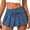 Dark Blue-055, variant on EMMIOL Women's Mid-Low Waisted Stretch Denim Mini Skort Y2K Casual Jean Skirt with Built-in Shorts