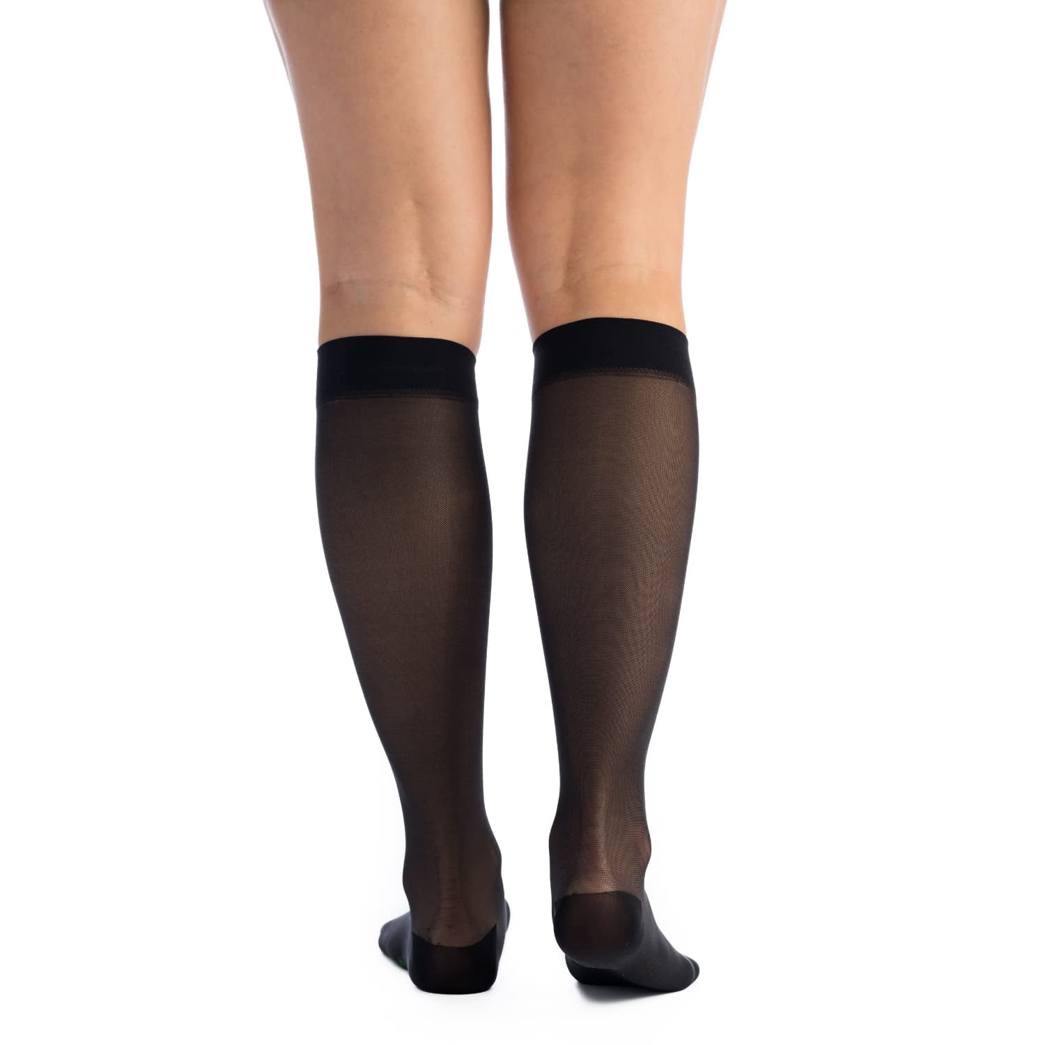 EvoNation Women's Knee High Compression Socks 15-20 mmHg – Sheer Graduated Support Stockings