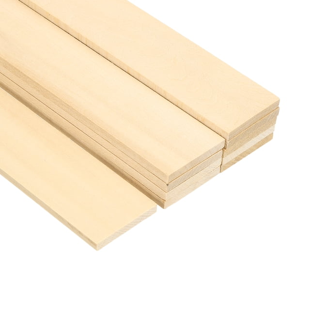 Varillas de Madera Uxcell de 1-9/16 Pulgadas, 10 Pcs de 7.8 Pulgadas de Largo, Varillas de Madera Sin Acabado para Manualidades y Suministros de Bricolaje