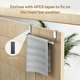 Over Door Towel Rack Bar Holders for Universal Fit on Cupboard