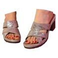 thumbnail image 3 of Wovix House Slipper For Women Open Toe Sandals Dressy Casual Shoes -On Footwear Daily Wear, 3 of 9