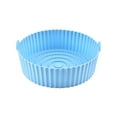 thumbnail image 1 of Innerwin Mat Air Fryer Silicone Pot Reusable Accessories Liner Heat Resistant Kitchen Tool Non-Stick Easy Cleaning Round Sky Blue, 1 of 2
