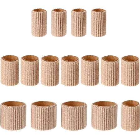 Water Massage for Feet 16 PCs Toe Cushion Tube Toe Tubes Sleeves Soft Gel Corn Pad Protectors for Cushions Corns Blisters Toes and Fingers Pedicure Socks
