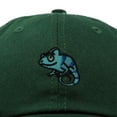 thumbnail image 2 of Dalix Chameleon Cap Embroidered Mens Cotton Dad Hat Baseball Hat in Dark Green, 2 of 5