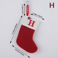 thumbnail image 5 of CNKOO 1PC Merry Christmas Socks Red Snowflake Alphabet Letters Christmas Stocking, 5 of 5