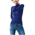 thumbnail image 1 of Aeropostale Womens Slim Fitting Ribbed Graphic T-Shirt, Blue, Juniors, X-Small, 1 of 1