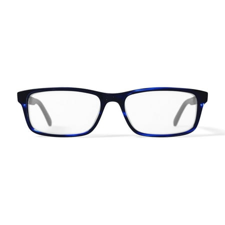 New Balance Men's NB445 Rectangular Prescription Eyeglasses with Case, Blue