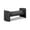 Black, variant on Meridian Furniture Peyton Green Boucle Fabric Bench