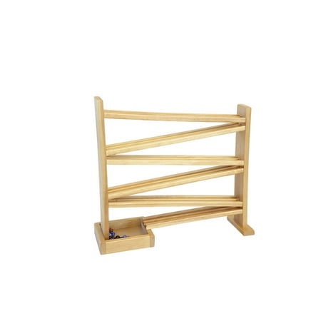 Amish Made Wooden Marble Roller Race Track Toy Child Safe Finish Amish Made Wooden Marble Roller Race