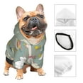 thumbnail image 3 of Disketp Cute Farm Birds Dog Hoodie Dog Clothes with Hat, Pet Winter Clothes Warm Hoodies Coat for Small Dogs-X-Small, 3 of 7