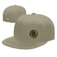 thumbnail image 4 of DouZhe Flat Brim Cap Snapback Hat, Bitcoin Virtual Crypto Coin Prints Adjustable Yellow Adult Baseball Cap, 4 of 6
