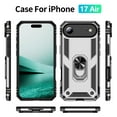 thumbnail image 6 of Allytechgroup iPhone Air Case with Anti-Spy Screen Protector, Heavy Duty Shockproof Rotating Kickstand Anti-Scratch Magnetic Back Cover Compatible with Car Mount Bumper Rugged Case, Silver, 6 of 7