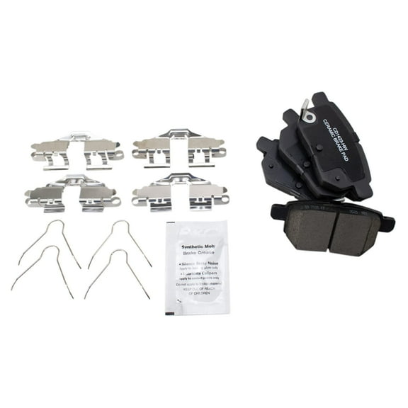 TRQ Rear Premium Posi Ceramic Disc Brake Pad Set for Toyota Scion Lexus New BFA18958 Fits select: 2010-2018 TOYOTA PRIUS, 2017-2018 TOYOTA COROLLA IM
