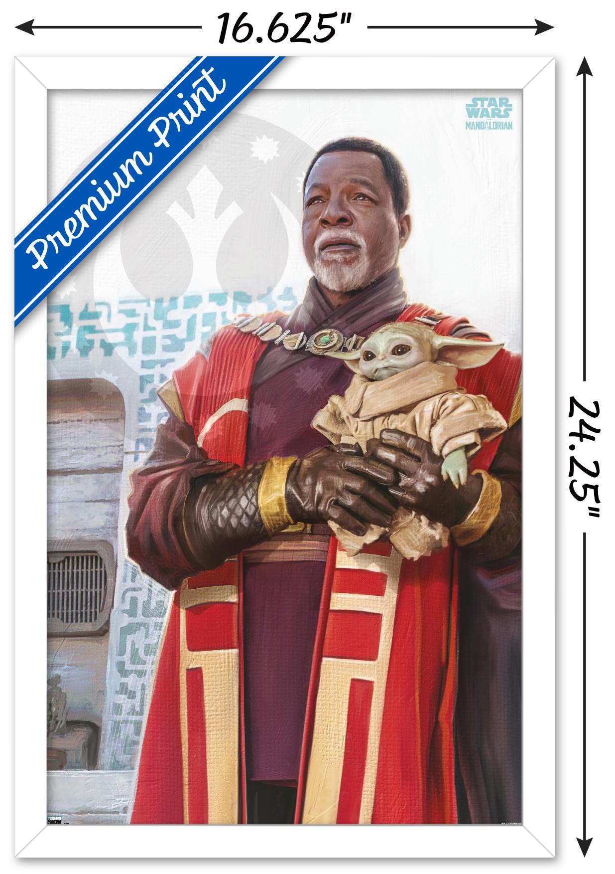 Star Wars: The Mandalorian Season 3 - Grogu and Greef Karga Wall Poster, 14.725" x 22.375" Framed