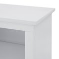 thumbnail image 3 of Walker Edison Transitional Glass-Door TV Stand for TVs up to 90”, White, 3 of 12