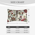 thumbnail image 6 of Haiem Pillowcase for Hair and Skin Queen - Dark Enchanted Flowers And Birds Printed Soft Pillowcase with Envelope Closure-16"x24", 6 of 9