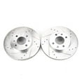 thumbnail image 2 of Power Stop Front Pair of Drilled and Slotted Brake Rotors JBR1159XPR Fits 2009 Hyundai Accent, 2 of 4