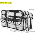 thumbnail image 2 of PVC Toiletry Makeup Bag with Handles, Clear, BLACK, 2 of 4