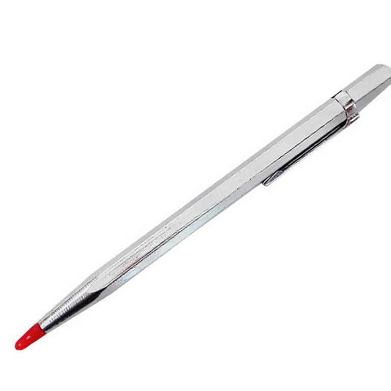 Silver Tungsten Carbide Scribing Pen Tip Steel Scriber Scribe Mark
