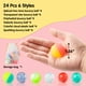 thumbnail image 3 of Pelotas hinchables JOYIN de 32 mm, 24 unidades, 6 estilos con bolsa de almacenamiento para niños, 3 of 8