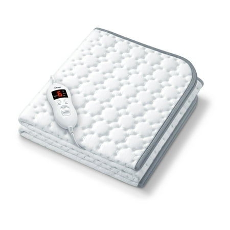 Beurer Heated Underblanket, Perfect for 1 Person, Ultra Soft Fleece, 8 Heating Levels & 3 Timer Settings, Overheat Protection, 59-31.5 inches, Machine Washable, UWB55