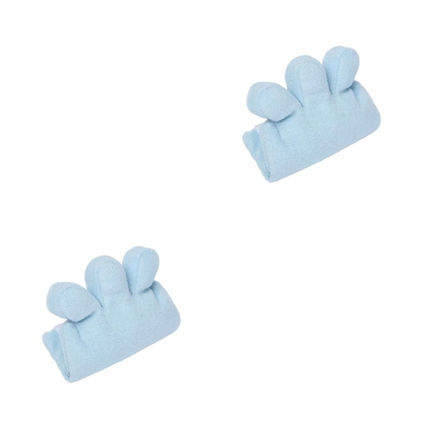 Vogacara Finger Splitter Separator Absorpt Moisture Sweat Contracture Caring Accessories Grip Elderly Training Cushion Azul 2piezas