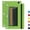 Green, variant on Djiypn Pencil Pouch for 3 Ring Binder, Large Pencil Case Pouch with 3 Reinforced Grommets, Pen Bag, Clear Window Pencil Case, Binder Accessories, Beige(1Pack)