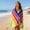 Multicolor-S/S, variant on Rainbow Striped Beach Towel Oversized Quick Dry Microfiber Sand Free Towel for Beach Pool Travel Camping Yoga Picnic Bath Swim Packable Lightweight Summer Towel for Summer Vacation Beach Bag